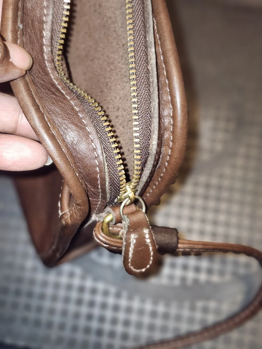 Coach Abbie Brown Leather Crossbody Bag - Picture 8 of 12